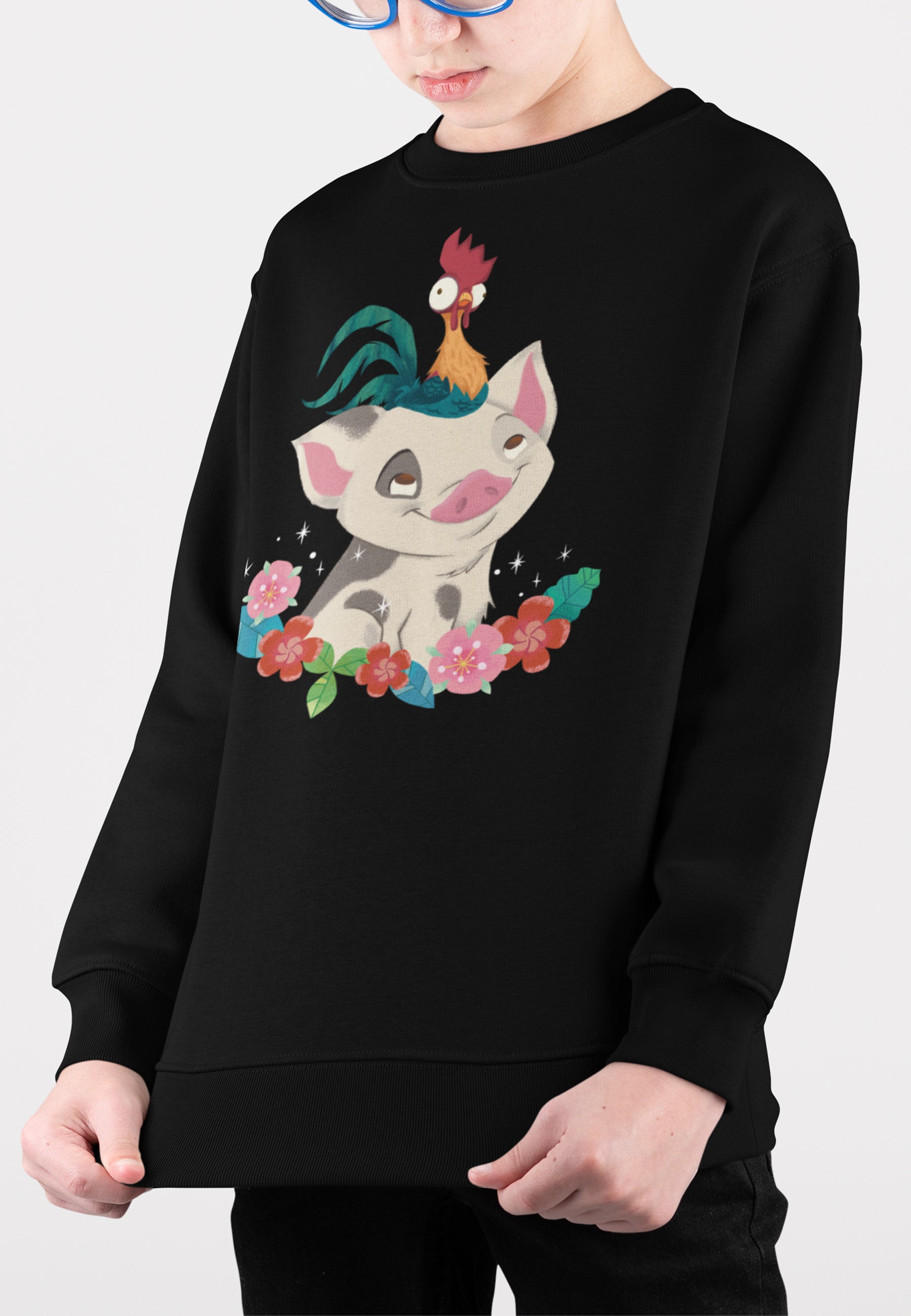 Moana Dětská Mikina bez Kapuci (Tropical Buddies Sweatshirt)