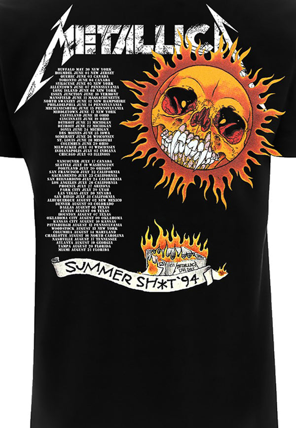 Metallica T-Shirt (Flaming Skull Tour 94 T-Shirt)