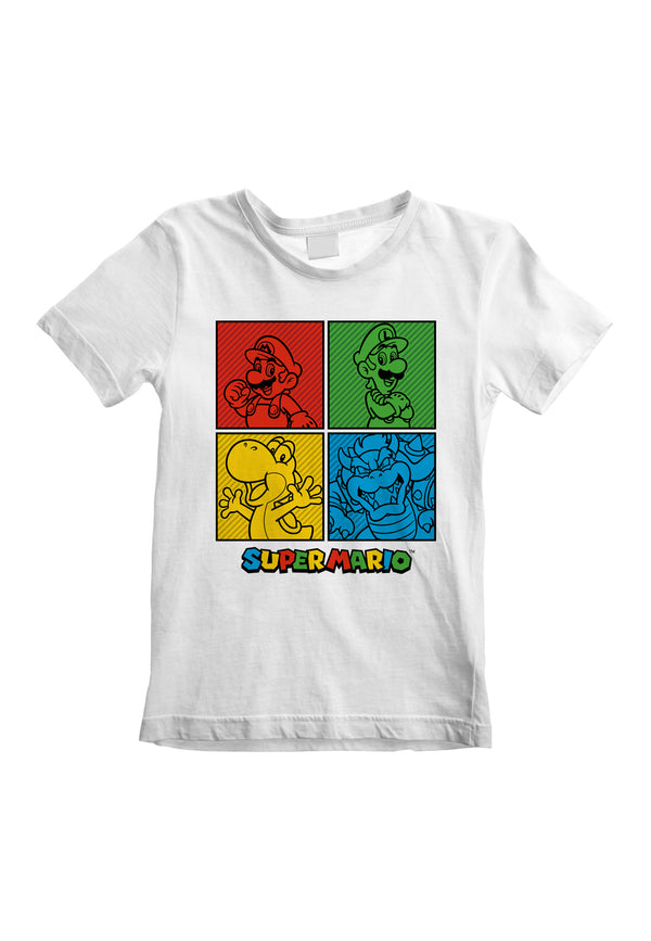 Super Mario Square Baby T-Shirt (Super Mario Squares Kids T-Shirt)