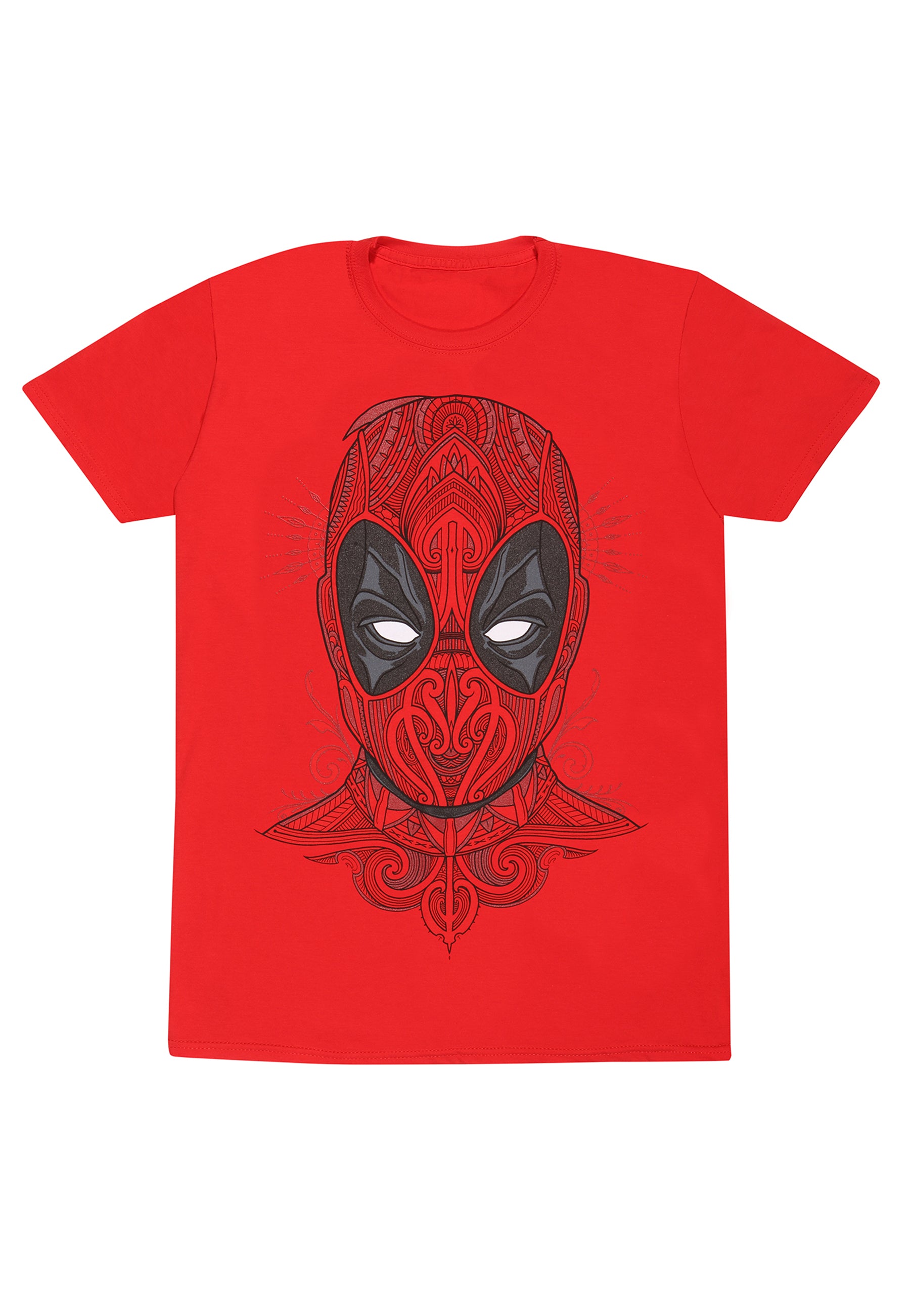 Marvel Comics Deadpool Červené Tričko (Deadpool Tattoo Style T-shirt)