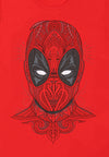 Marvel Comics Deadpool Červené Tričko (Deadpool Tattoo Style T-shirt)