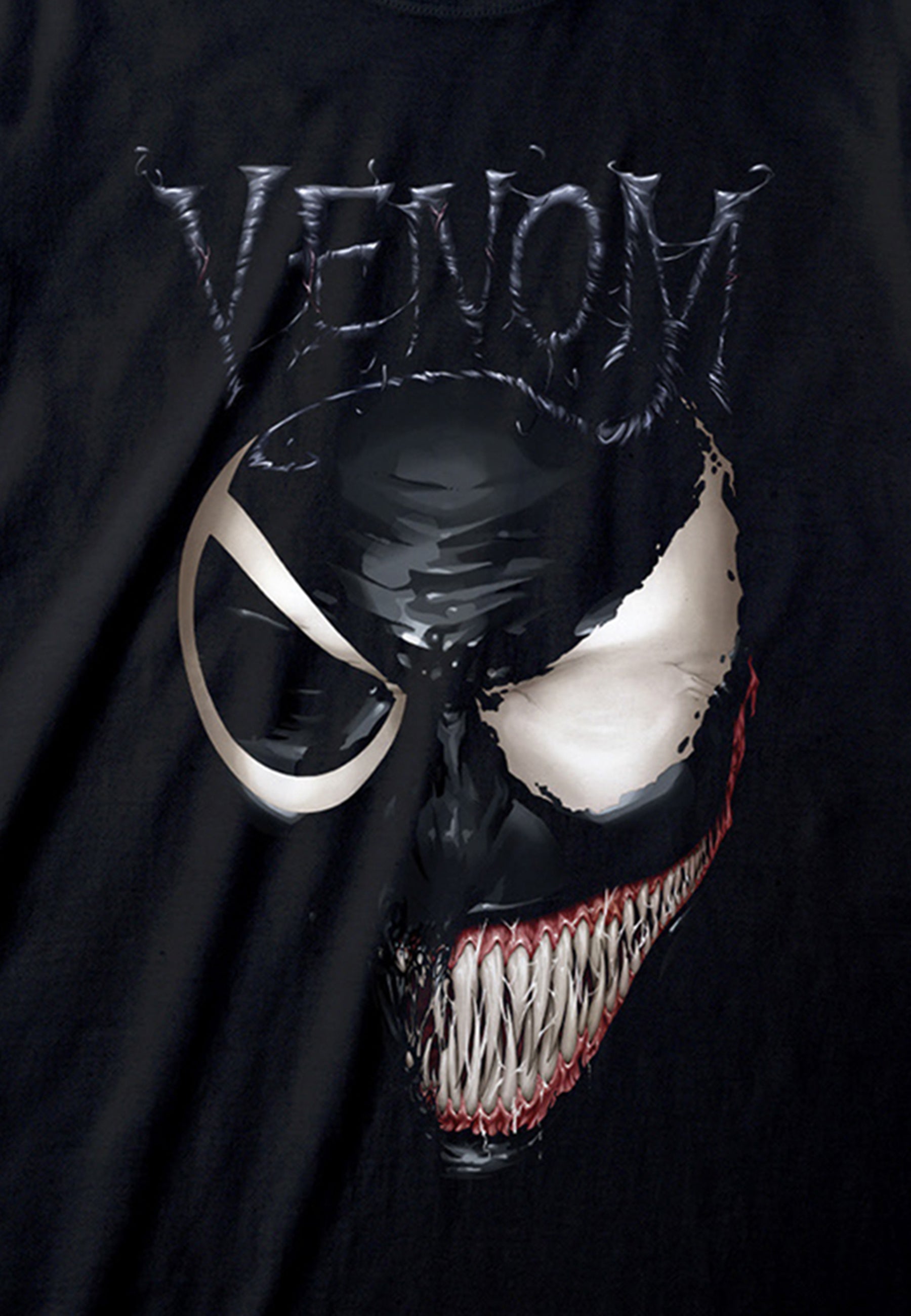 Marvel Venom T-Shirt (T-Shirt mit Gift geteiltem Gesicht)