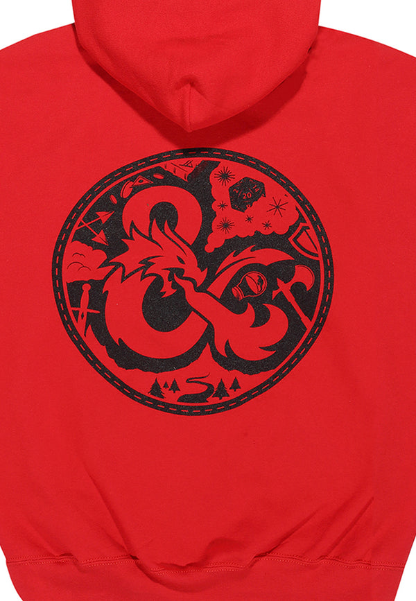 Dungeons And Dragons Červená Mikina (Dungeons and Dragons Hoodie)