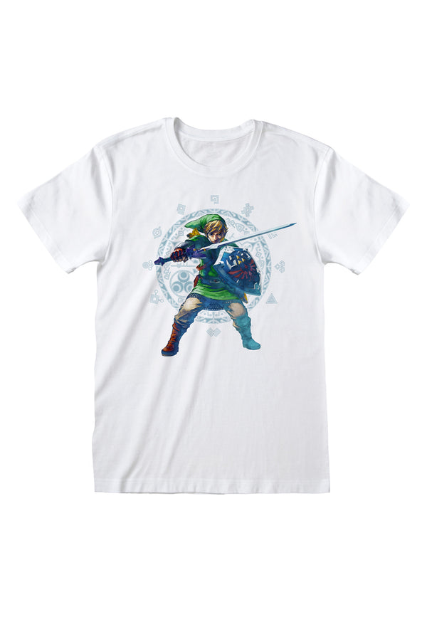 Legenda o Zeldě Link s Mečem Tričko (Legend Of Zelda - Skyward Sword Pose T-shirt)