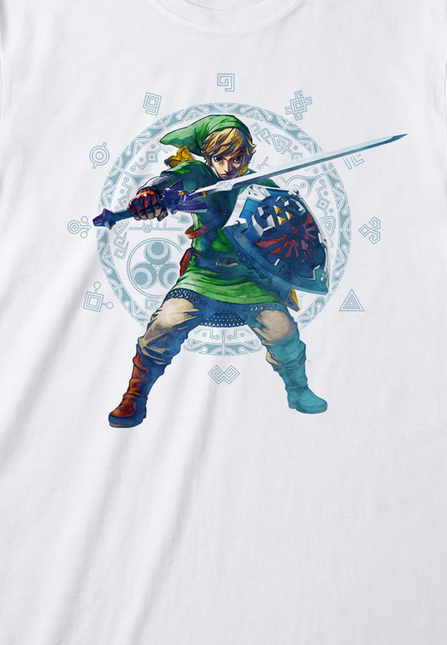 Legende über Zelda Link mit einem Schwert T -Shirt (Legende von Zelda -Skyward Sword Pose T -Shirt)