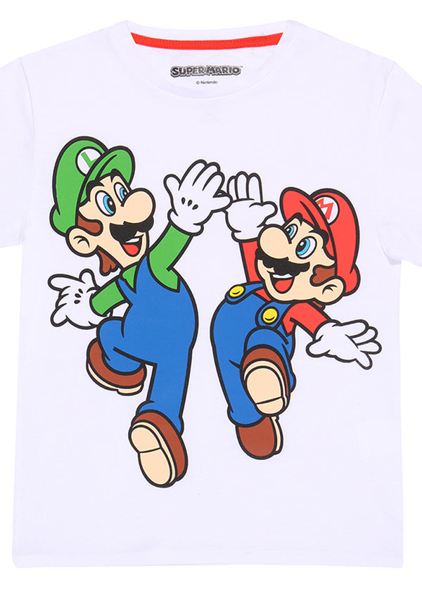 Super Mario Dětské Tričko (Mario And Luigi Overprint Kids T-shirt)