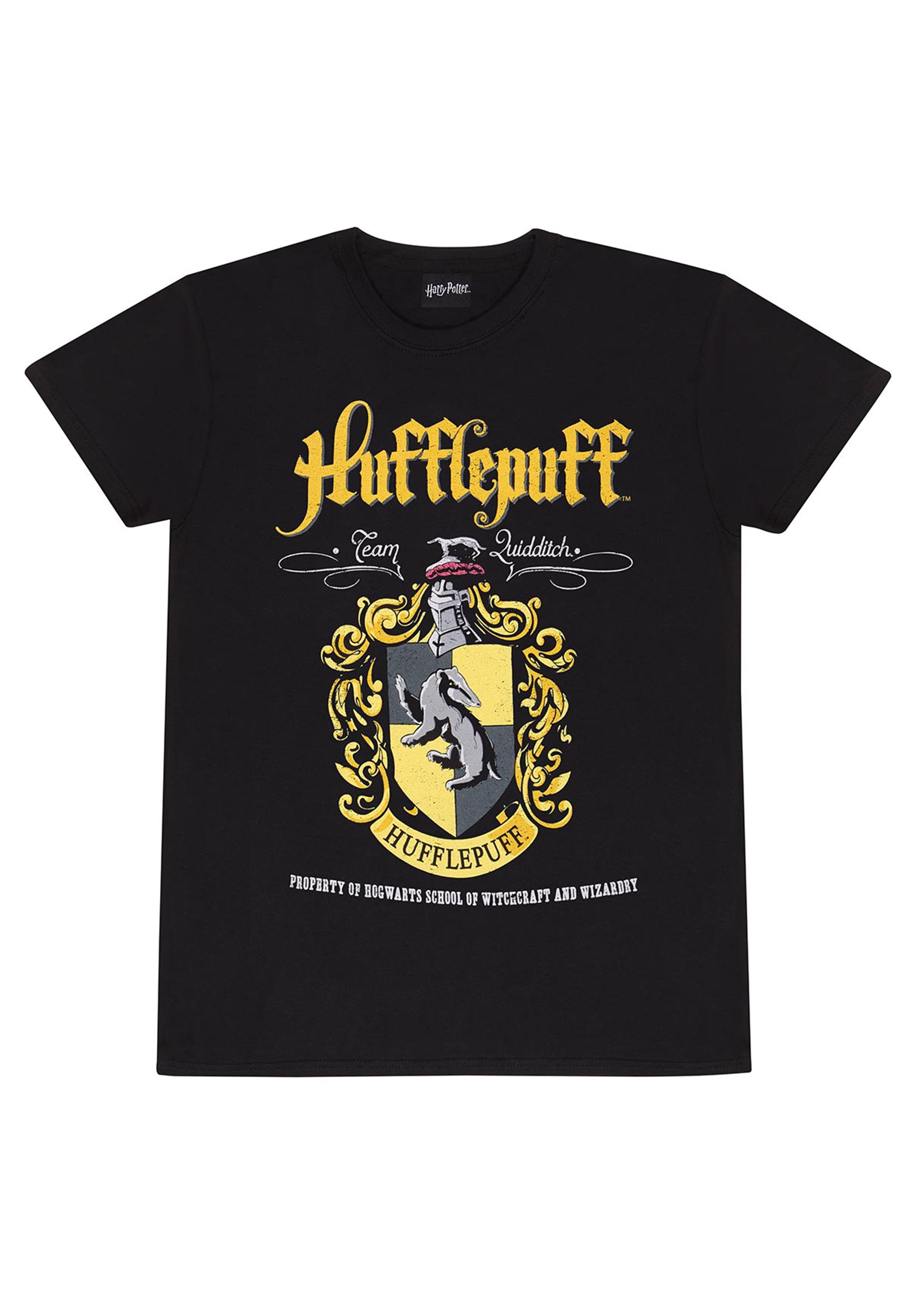 Harry Potter Hufflepong T-Shirt (Hufflepuff Crest T-Shirt)