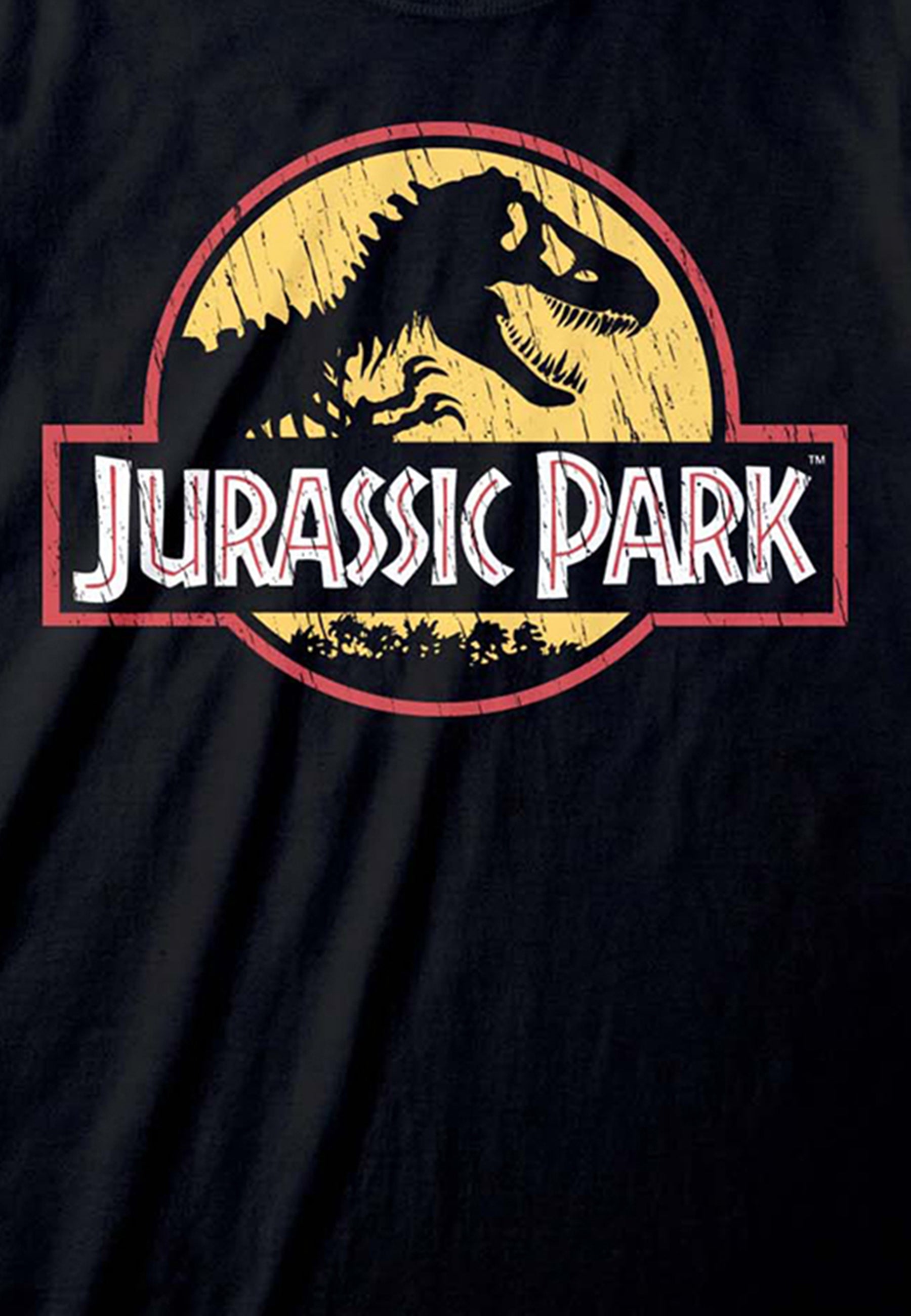 Jurský Park Tričko (Jurassic Park - Original Logo Distressed T-shirt)