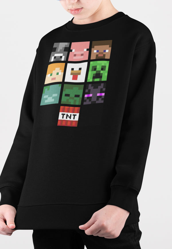 Minecraft Mikina (All The Big Faces)