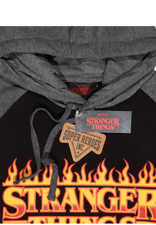 Stranger Things Burning Logo (Flaming Logo Hoodie)