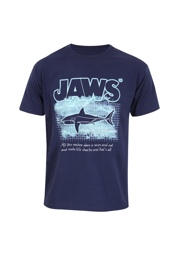 Jaws Tričko Unisex (Great White Info)