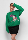 Betty Boop Green Sweatshirt (Betty Boop Candy Cane Sweatshirt)