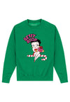 Betty Boop Green Sweatshirt (Betty Boop Candy Cane Sweatshirt)