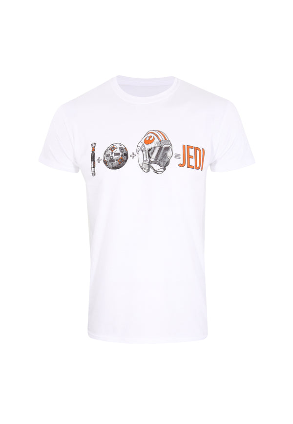 Star Wars White T -Shirt (Star Wars -Jedi -Berechnung t -Shirt)