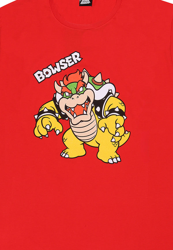 Super Mario Červené Dětské Tričko (Super Mario - Bowser Rawr Kids T-shirt)