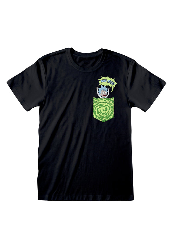 Rick and Morty Tričko Unisex (Tiny Pocket Rick)