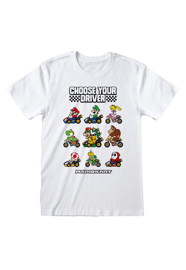 Mario Kart T-Shirt (Wählen Sie Ihr Fahrer-T-Shirt)