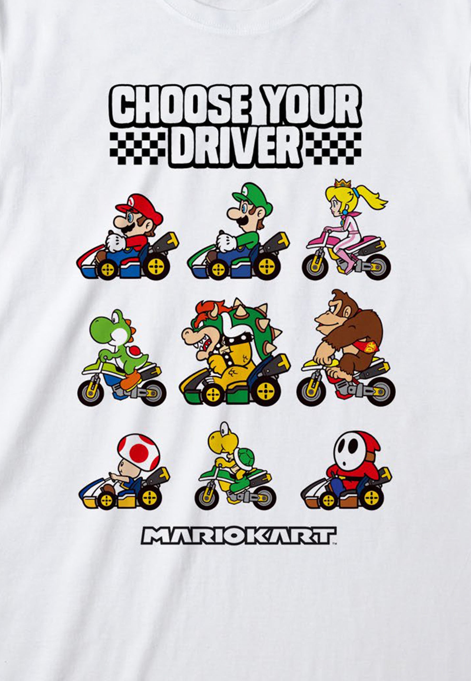 Mario Kart Tričko (Choose Your Driver T-shirt)