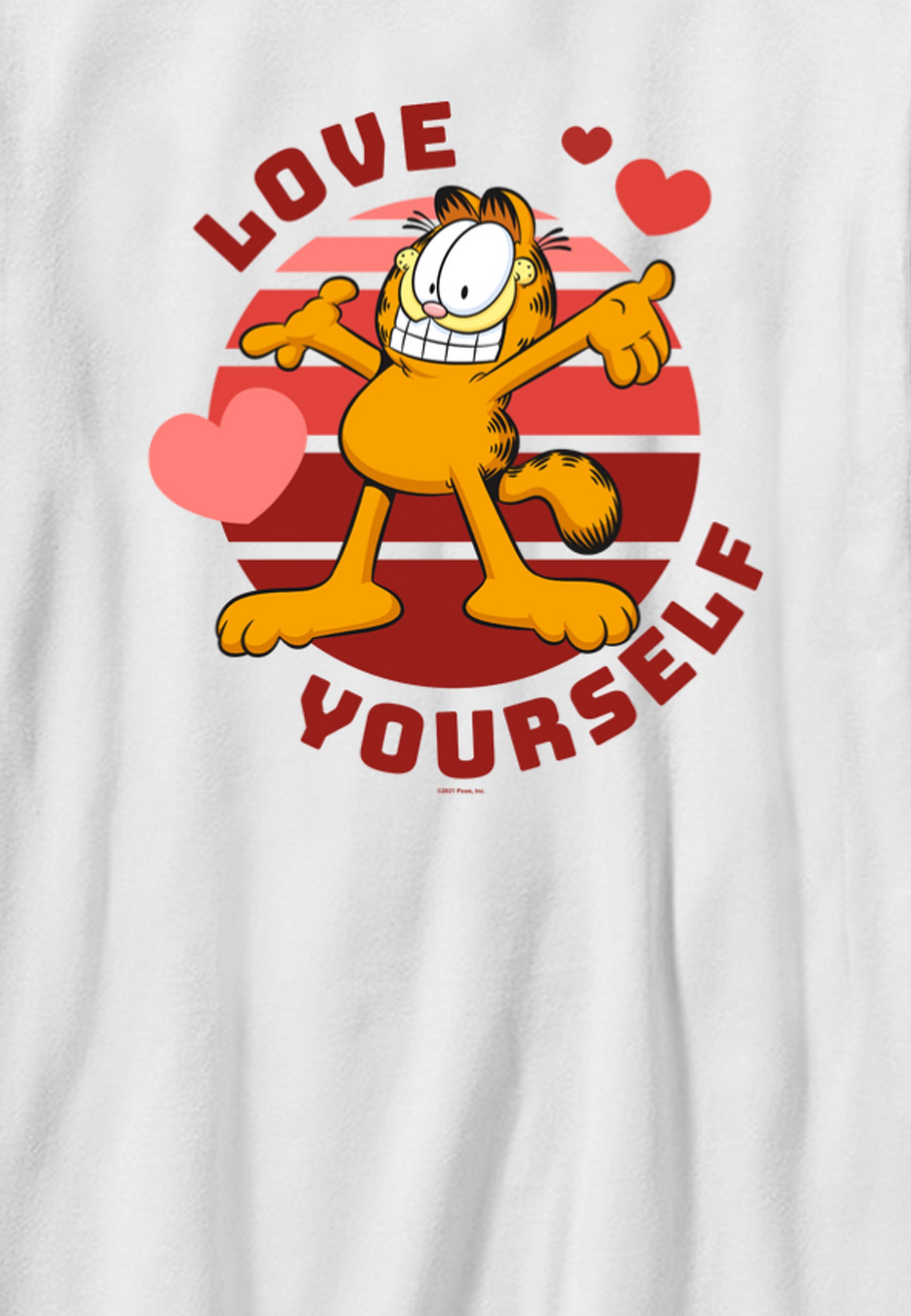 Garfield Valentýn Dětské Triko (Valentine's Day Self Love Kids T-Shirt)