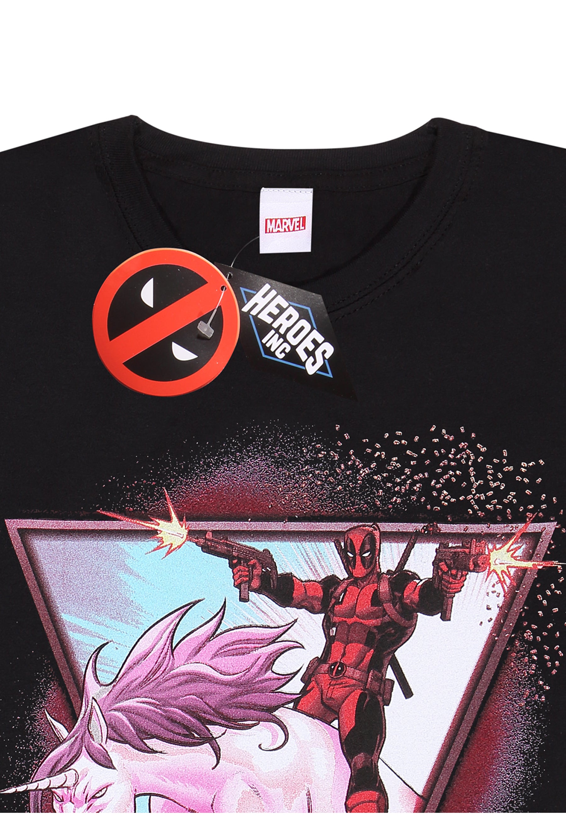 Marvel Comics Deadpool Jednorožec Tričko (Deadpool Unicorn Rider T-shirt)