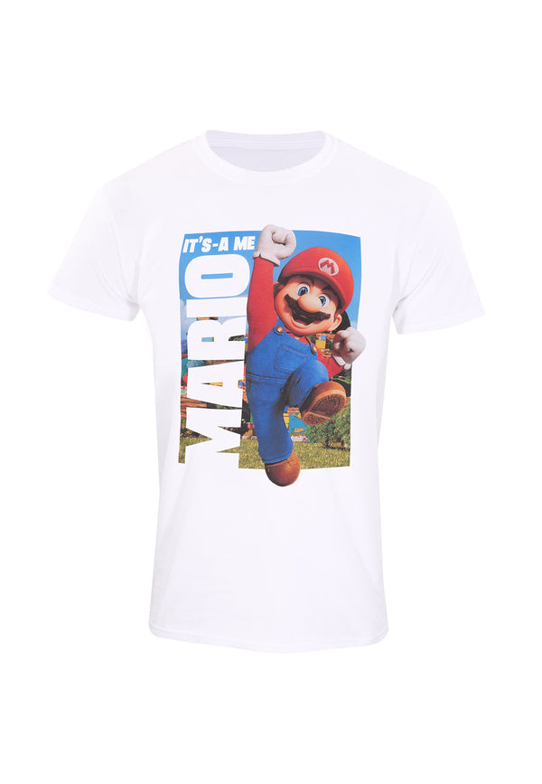 Nintendo Super Mario Bros White T-Shirt (es ist und ich Mario T-Shirt)