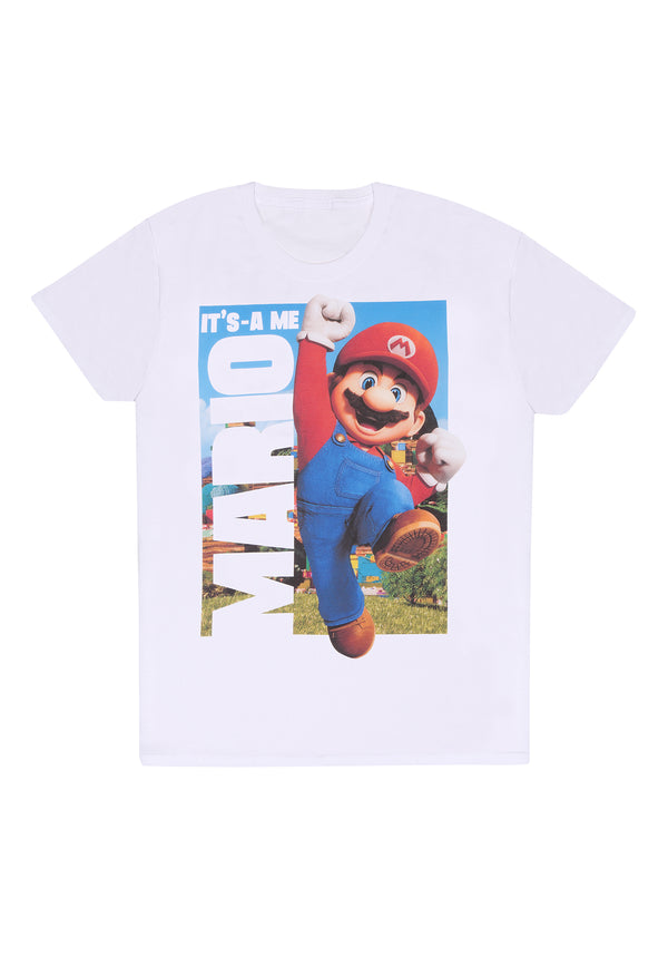 Nintendo Super Mario Bros White T-Shirt (es ist und ich Mario T-Shirt)