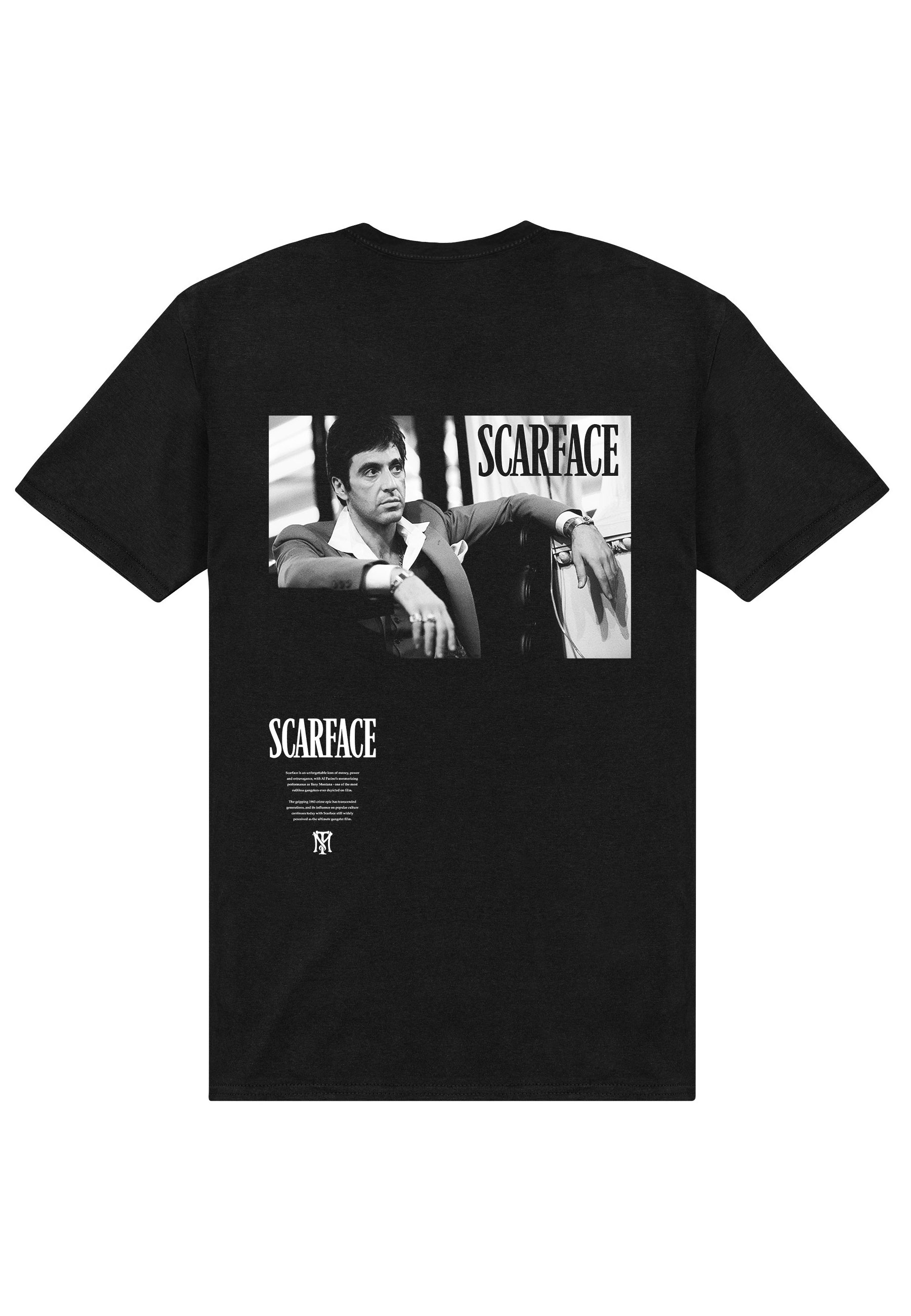 Zjizvená Tvář Tričko (Scarface Black and White Photo T-shirt)