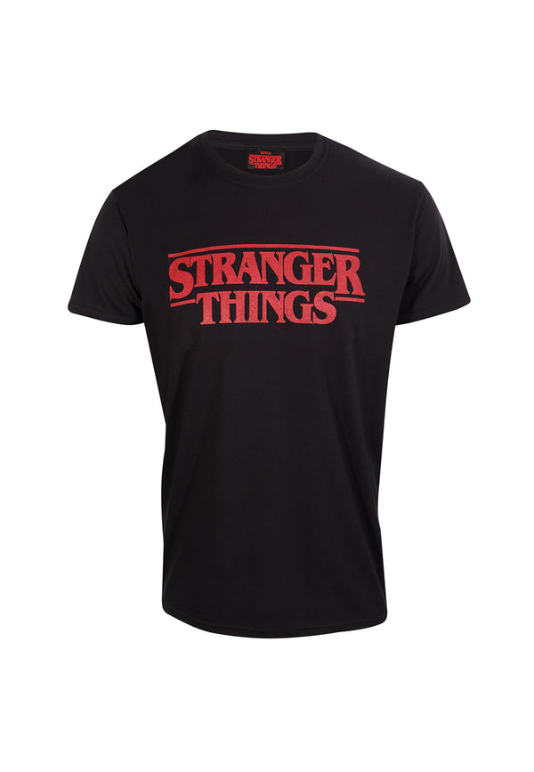 Stranger Things T-Shirt (Fremder Things Logo Black T-Shirt)