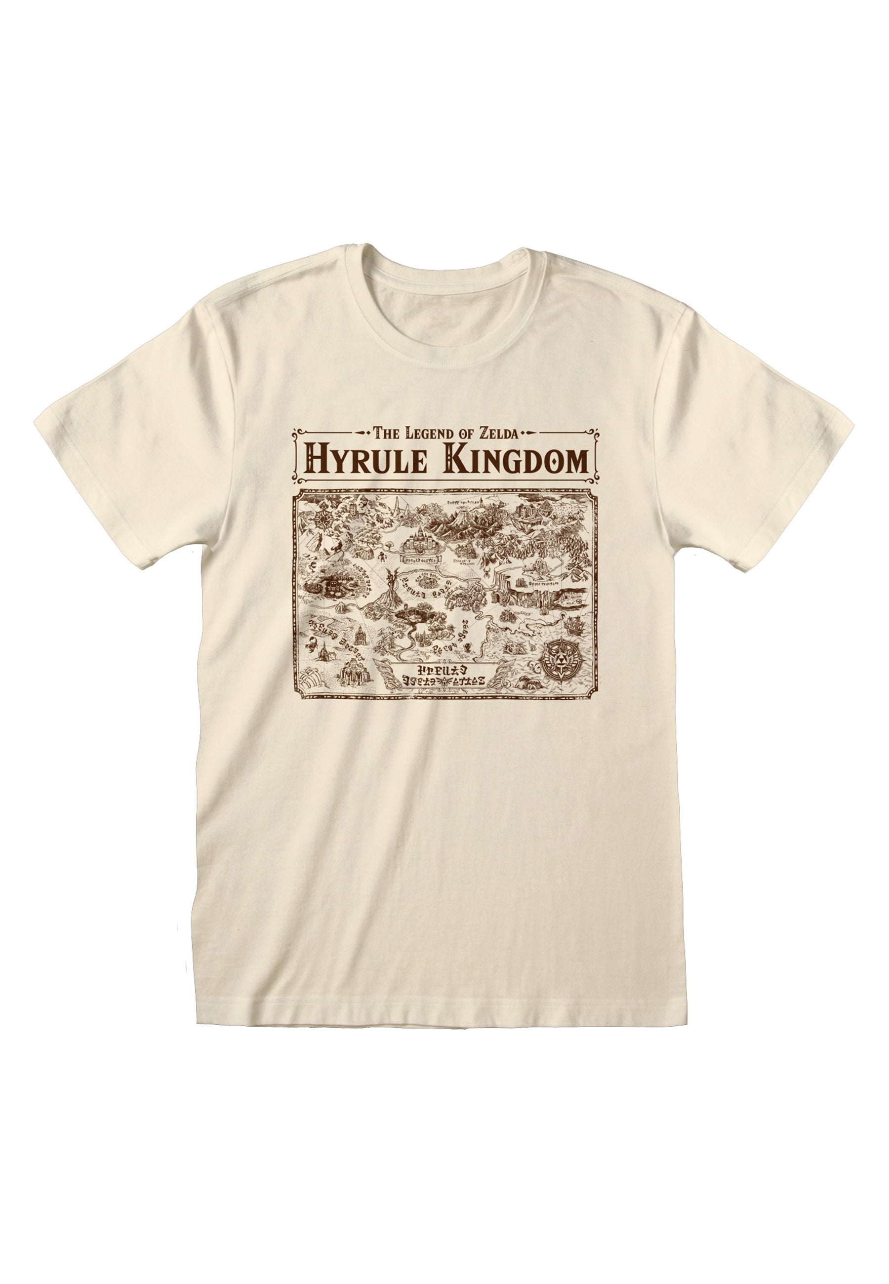 Legend Of Zelda Tričko Unisex (Map of Hyrule)