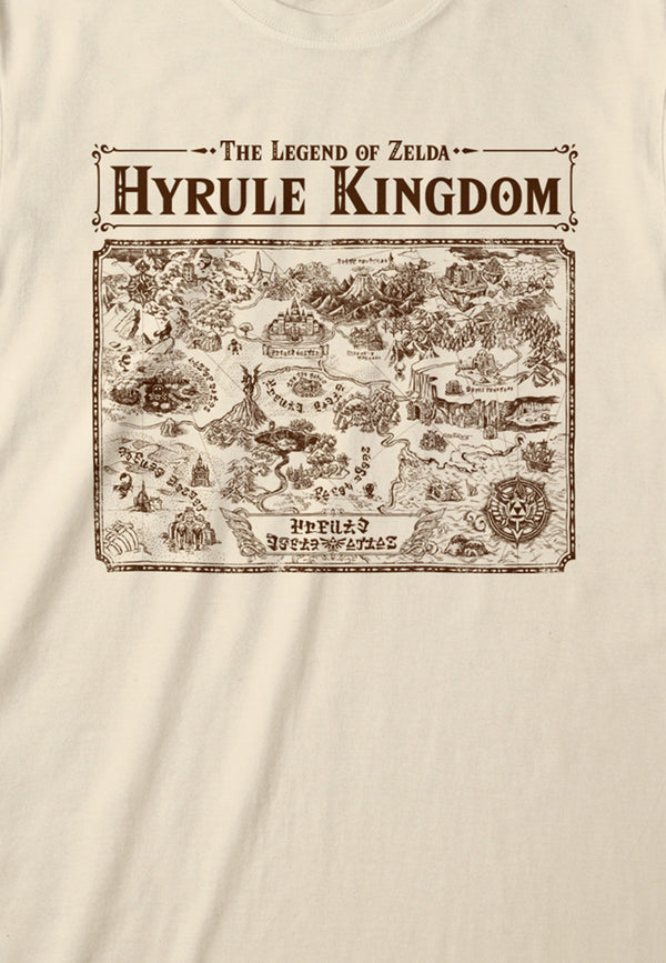 Legend Of Zelda Tričko Unisex (Map of Hyrule)