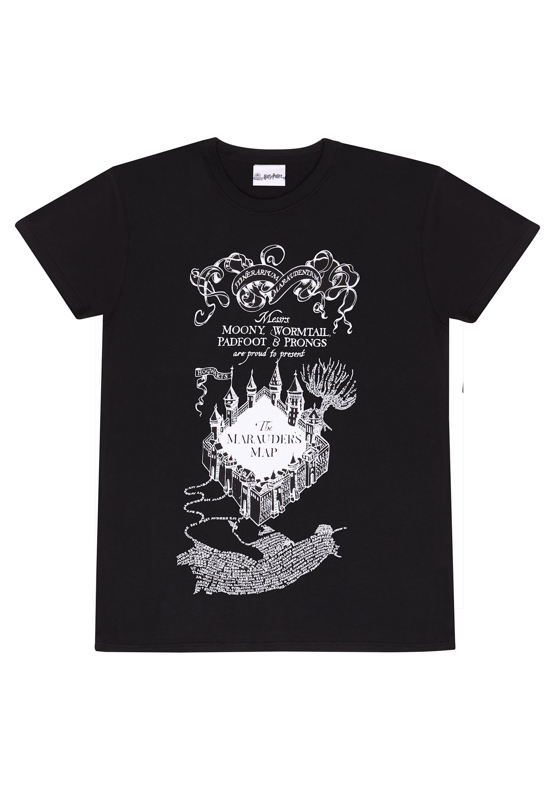 Harry Potter Pobertův Plánek Tričko (Marauders Map T-shirt)