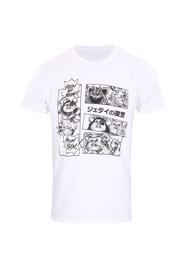 Star Wars T -Shirt (Star Wars -Ewok Manga t -Shirt)