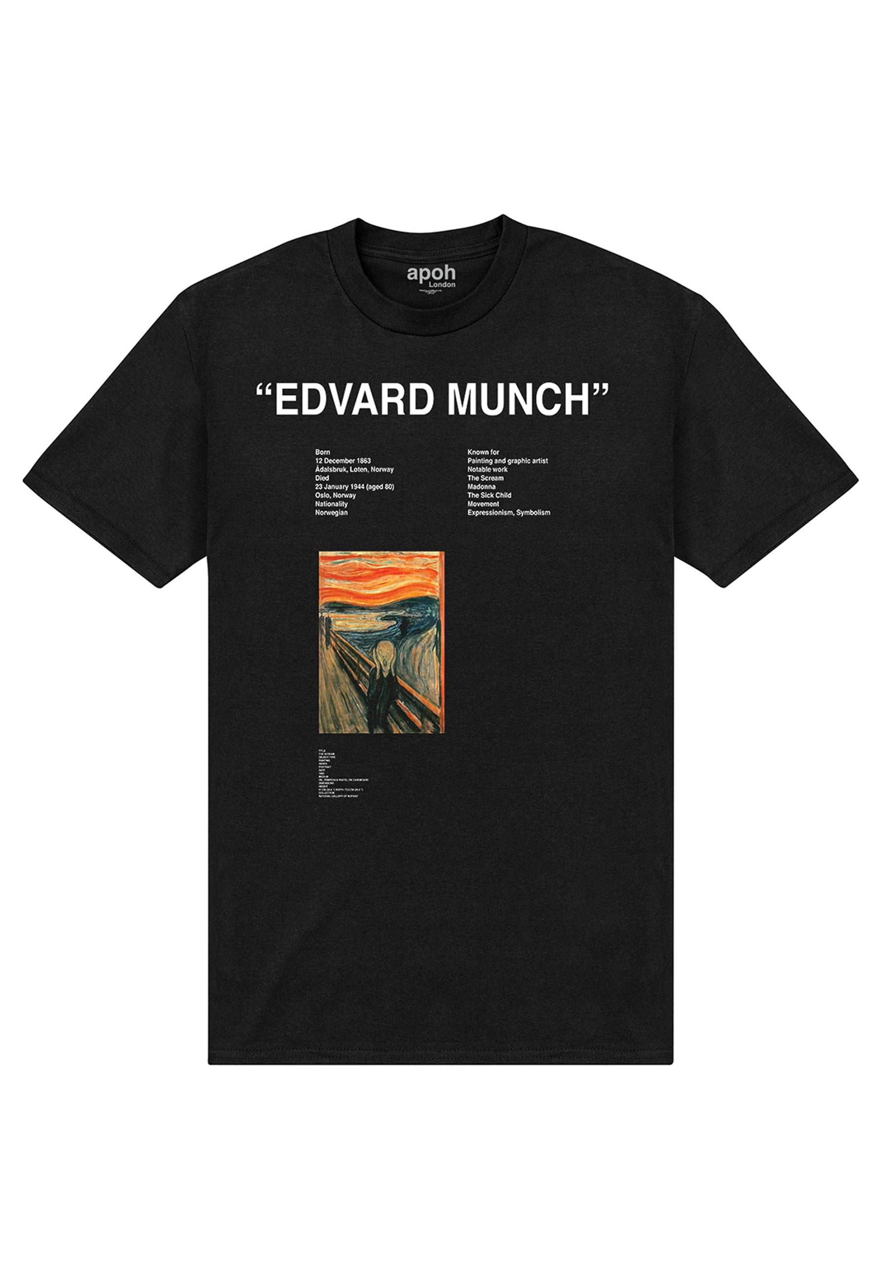 Edvard Munch T-Shirt (Apoh Munch Edvard T-Shirt)